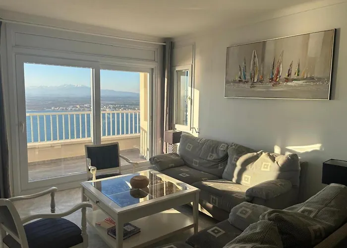 Comodo De 3 Con Aire Acondicionado, Terraza Y Piscina En - Es-204-16 Apartament Roses